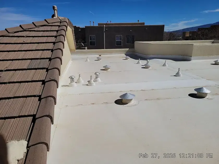 Commercial flat roof